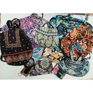 Vera Bradley 10-Piece Bag & Wallet Lot – Duffel, Backpack, Messenger – Preloved